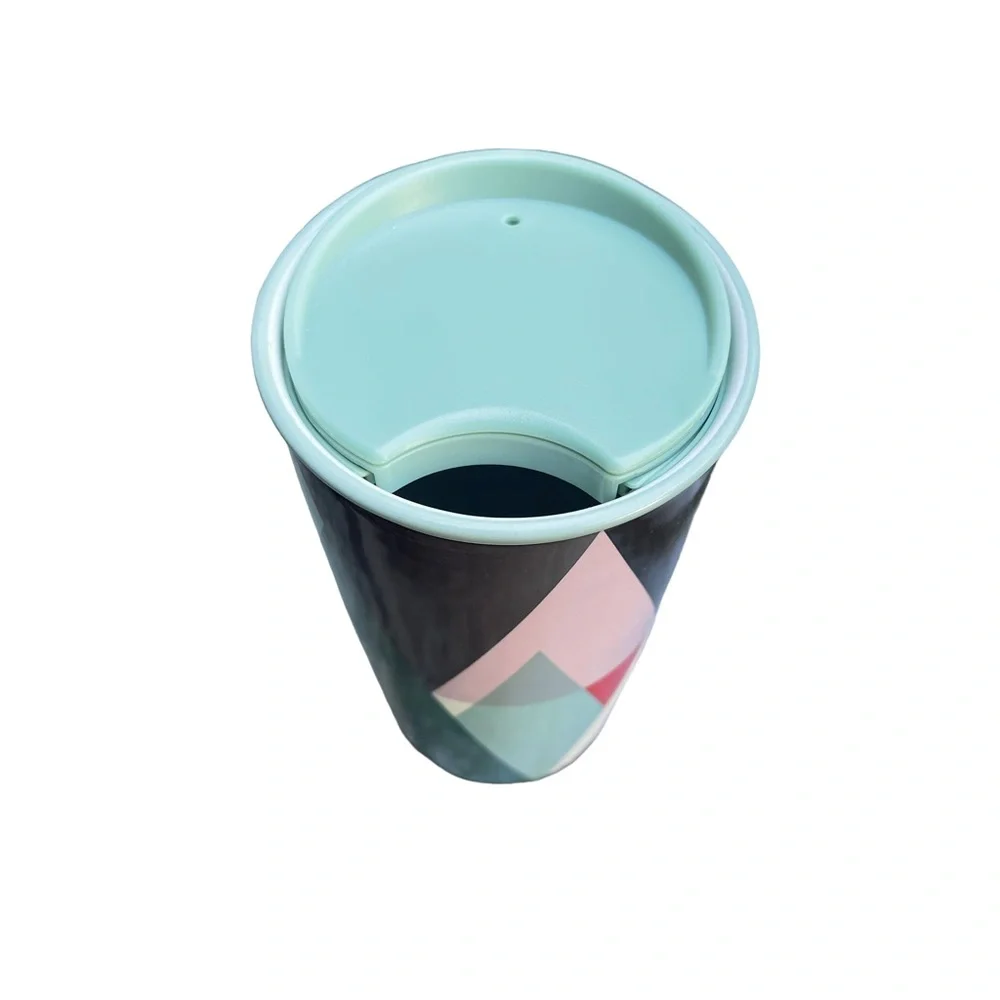 Starbucks Ceramic Modern Christmas Tree 2017 Travel Tumbler 12oz